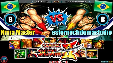 Samurai Shodown II (Ninja Master Vs. esternoclidomastodio) [Brazil Vs. Brazil]