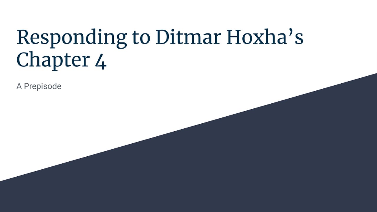 Responding to Ditmar Hoxha's Chapter 4: Eternal Security