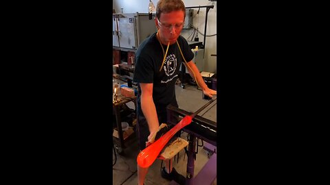 Glass Blowing the Starfish Piece!