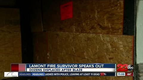 Lamont resident speaks out after apartment burns down