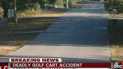 Three dead in golf cart accident in Pasco