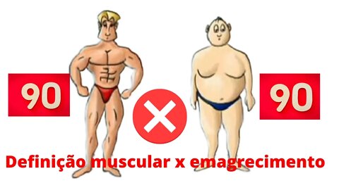 A diferença entre emagrecimento e Definição muscular