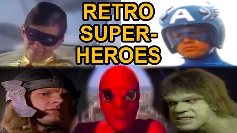 Retro SUPER-HERO Movies and TV Shows