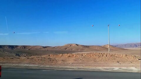 Negev Desert from the bus in Israel