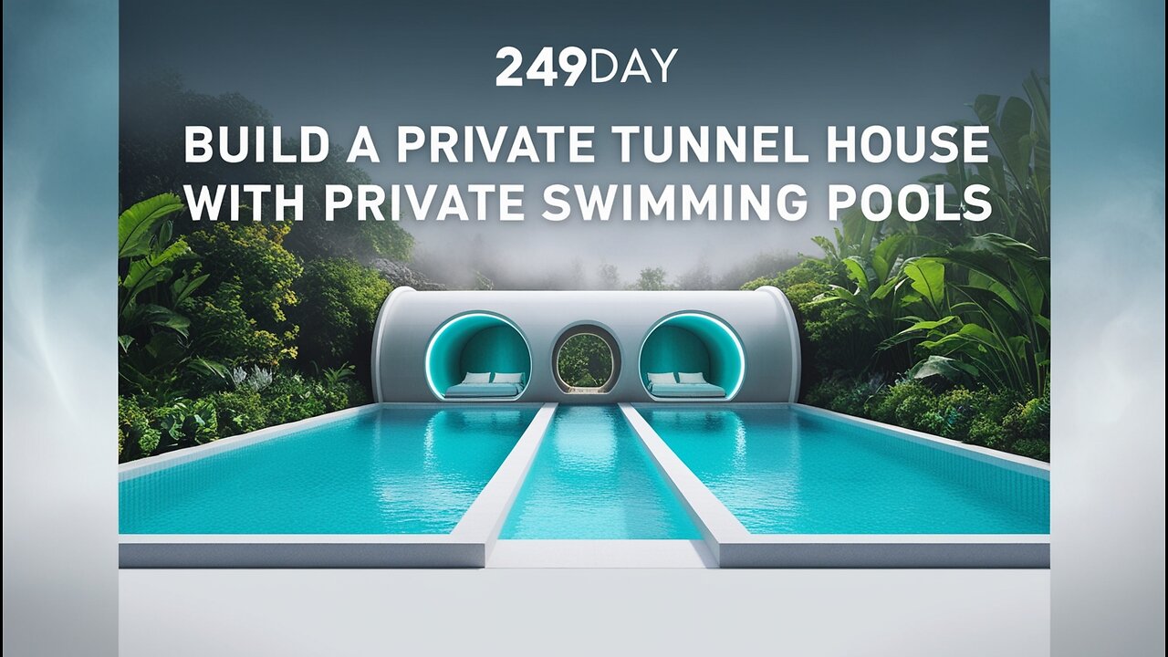 249Day Build A Private Tunnel House With Private Swimming Pools