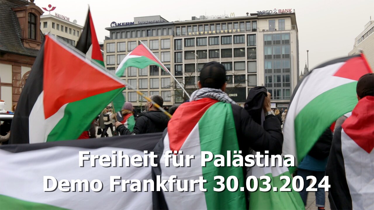 Freiheit für Palästina - Frankfurt 30.03.2024