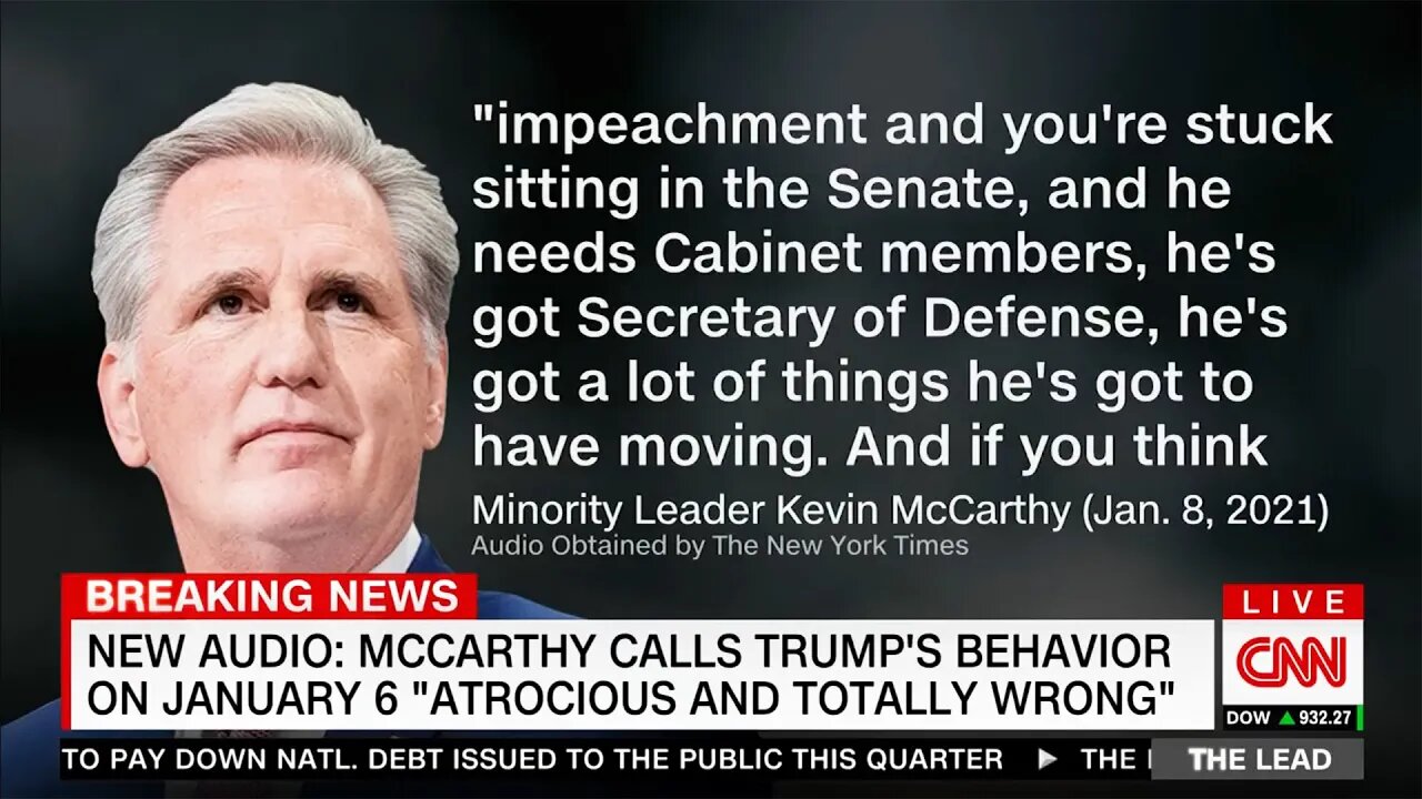 SHOCK LEAK: GOP Leader Wanted Trump Removed Quickly After Riots