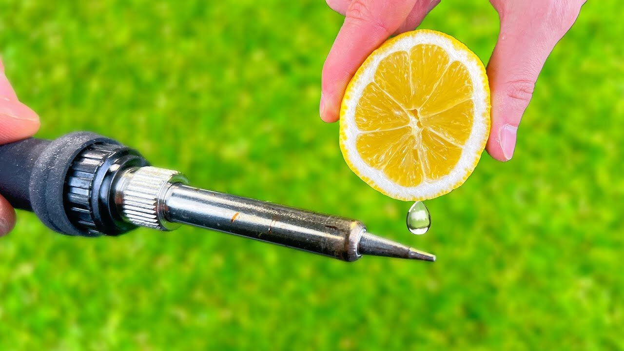 Drop Lemon on the Electric Soldering iron and be Amazed at the Result!