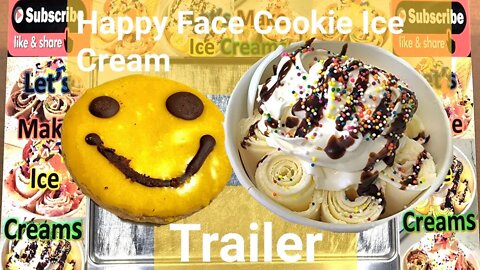 Happy Face Cookie Ice Cream Trailer