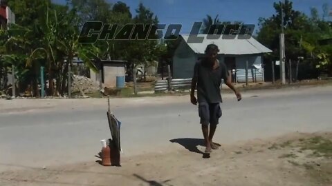 Crazy Monkey Dancing in the Streets of Calderitas Mexico (RIP)