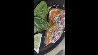 Salmon and Cream Cheese Sandwich