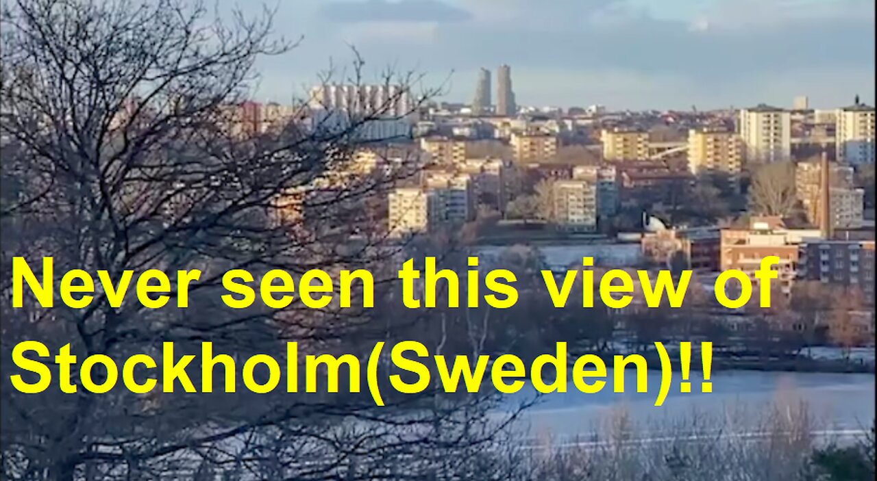 Never seen this view of Stockholm(Sweden)!!