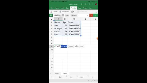 Excel Tricks in Tamil