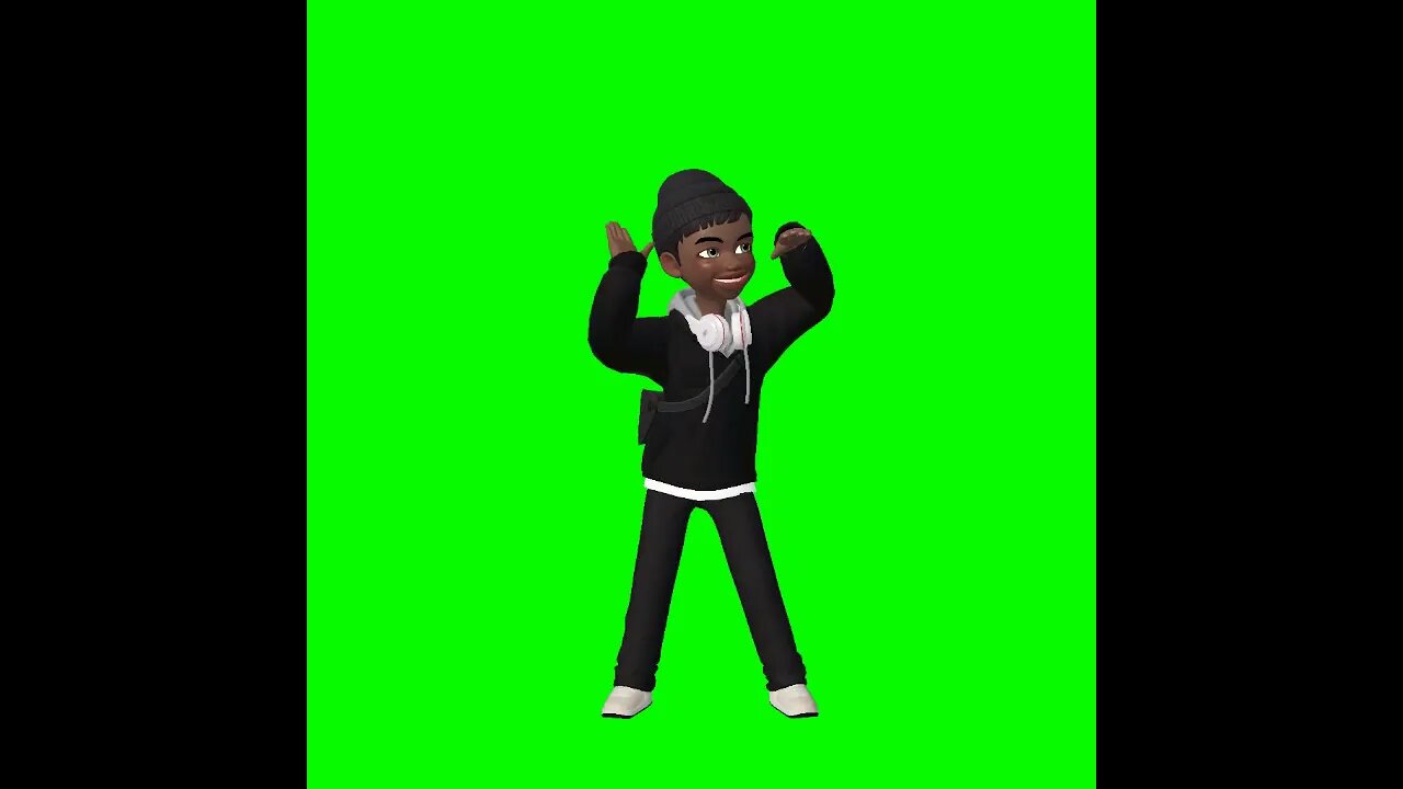 Vídeo de Animação - Avatar dançando - Chroma Key - Green Screen