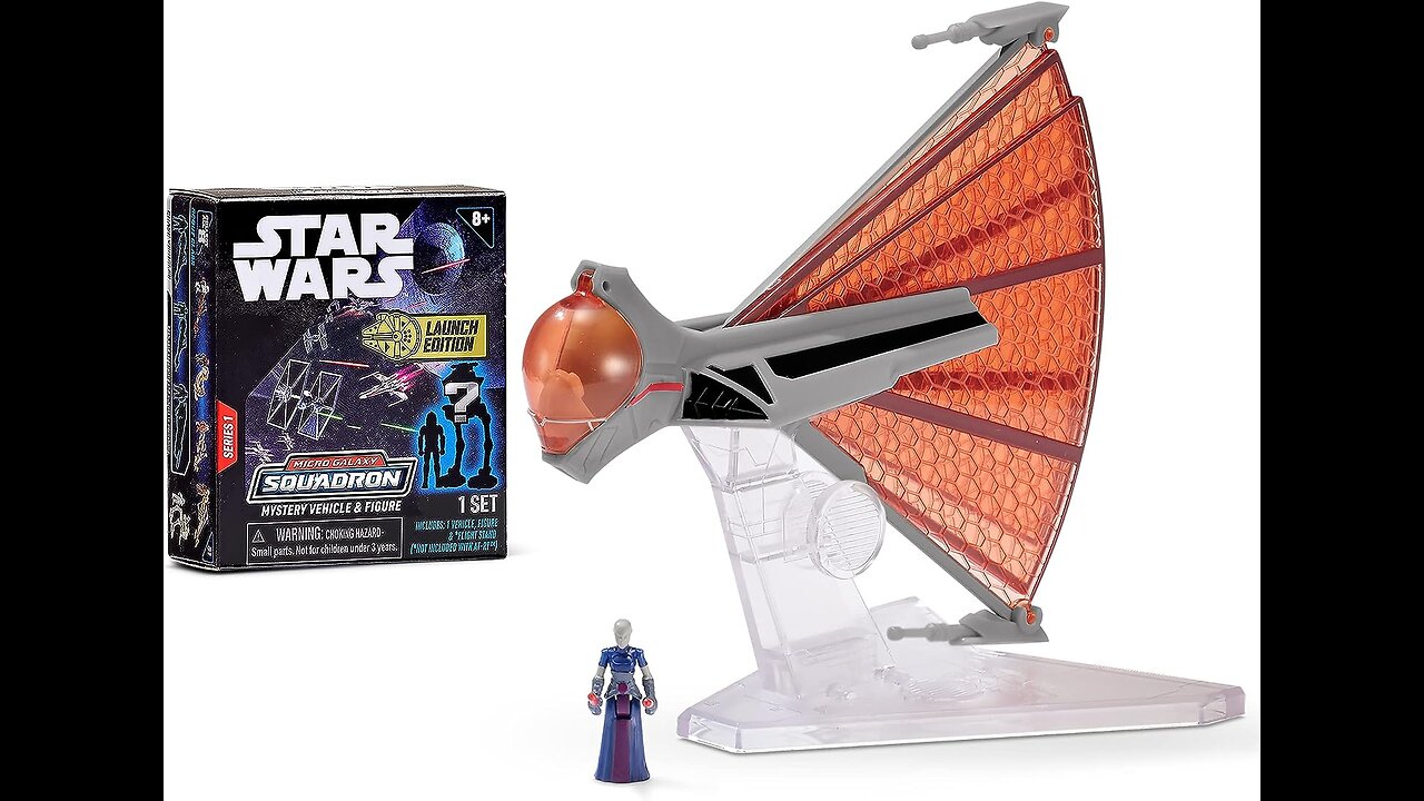 Star Wars Micro Galaxy Squadron Asajj Ventress’s Ginivex Starfighter Mystery Bundle Unboxing