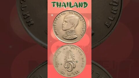 Thailand 1 Baht 1972.#shorts #education #coinnotesz