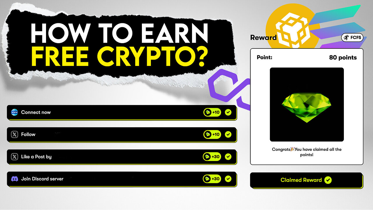 How to earn FREE Crypto? Free coins for social tasks!