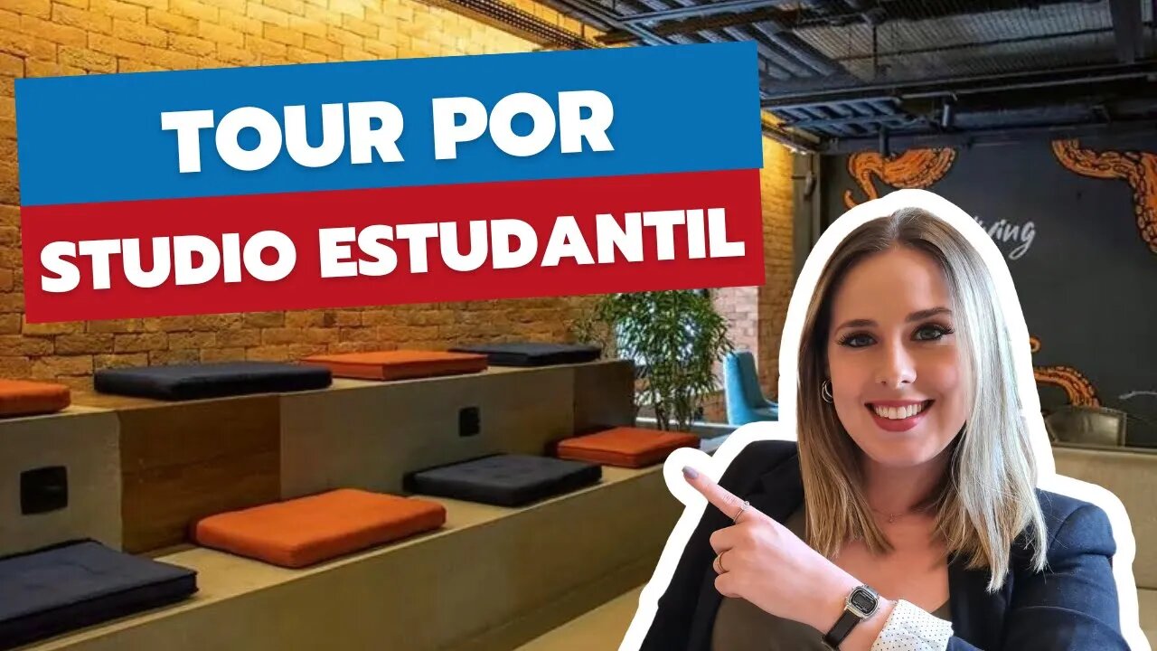 Tour por STUDIO ESTUDANTIL na Avenida Paulista | Co-living e Conceito Aberto 💙