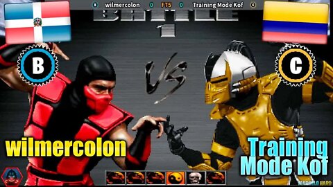 Ultimate Mortal Kombat 3 (wilmercolon Vs. Training Mode Kof) [Dominican Republic Vs. Colombia]