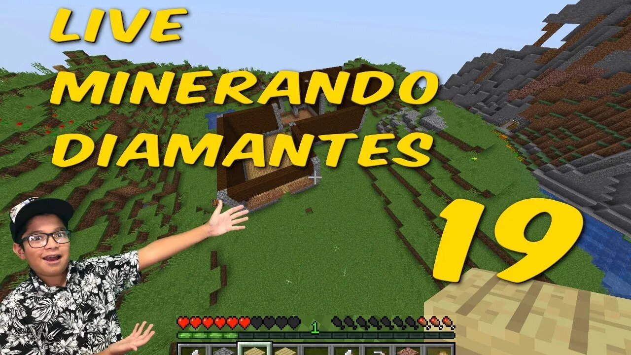 Live Mundo Game Play com meu Pai minerando Diamantes 230x120