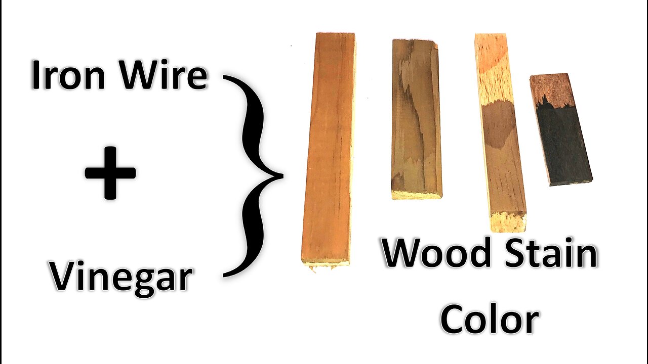 Vinegar and iron wire easy homemade stain color for wood