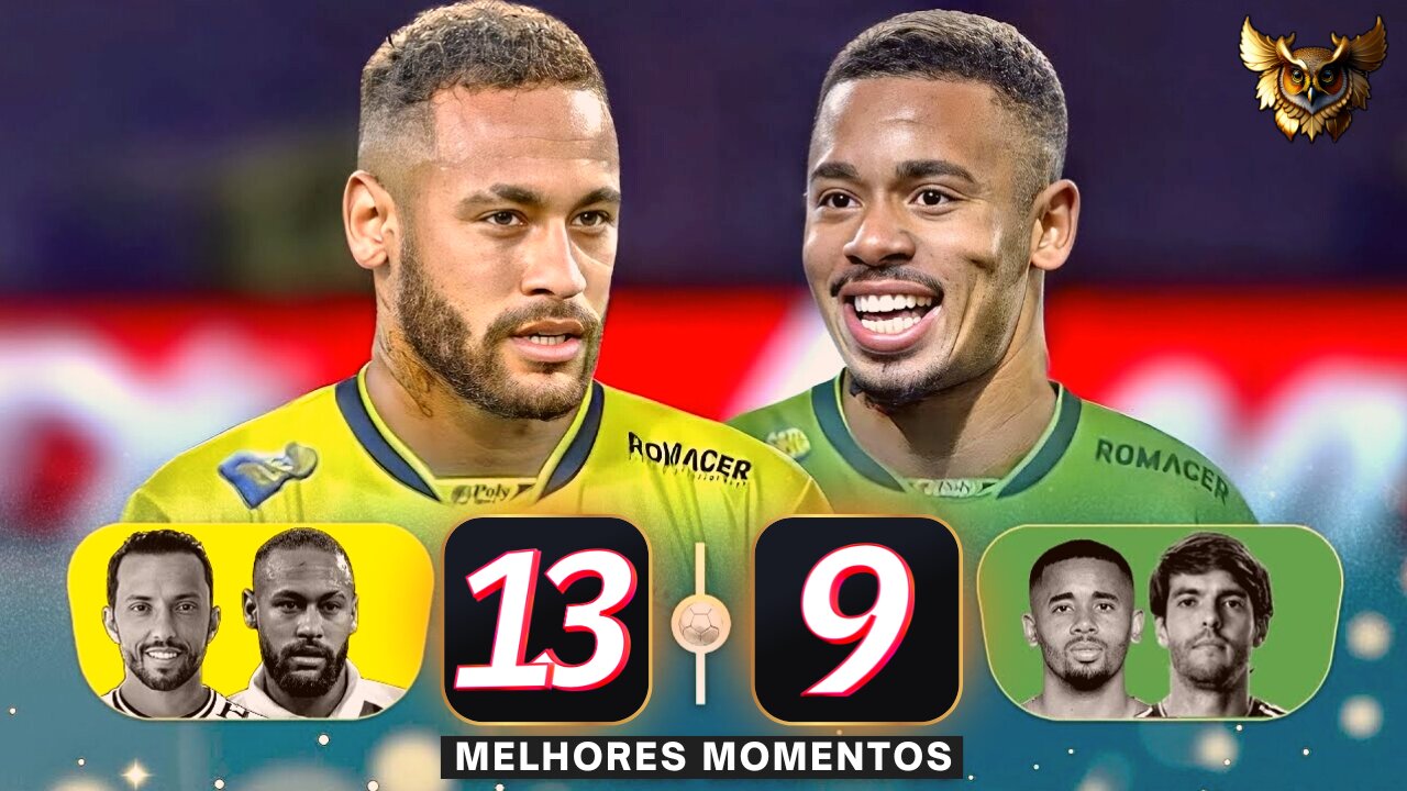 NEYMAR SHOWED A SHOW WITH 4 GOALS IN AN EPIC MATCH AGAINST KAKÁ AND GABRIEL JESUS