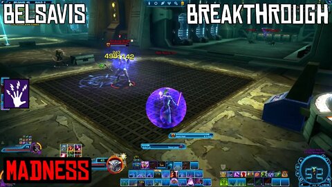 SWTOR DPS Lightning Sorcerer - Belsavis Heroic Mission: Breakthrough. 2020 Laptop Gameplay