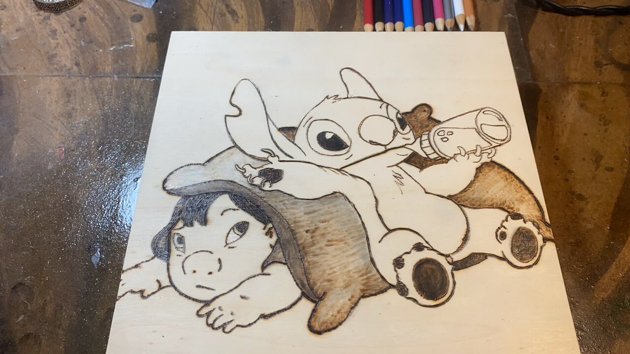 wood burning coloring