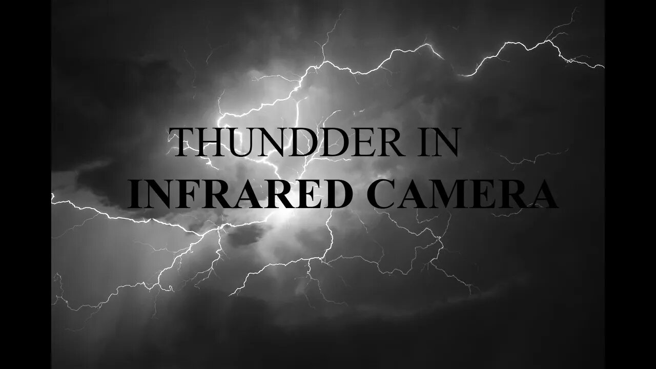 How #thunderstorm looks like in #INFRARED camera