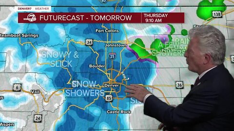 More snow for the mountains, the first snow for the Denver area
