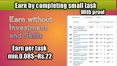 Complete small task and earn money|Real online earning website microworker