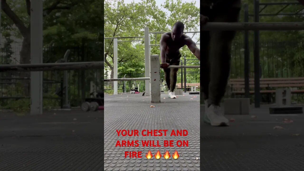 This pyramid push-up exercise is Extremely intense. Your body will hate you at first.