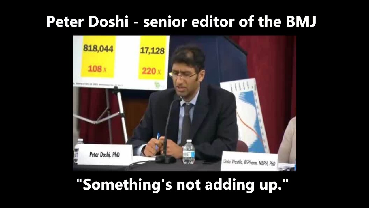 Dr. Peter Doshi speaks out