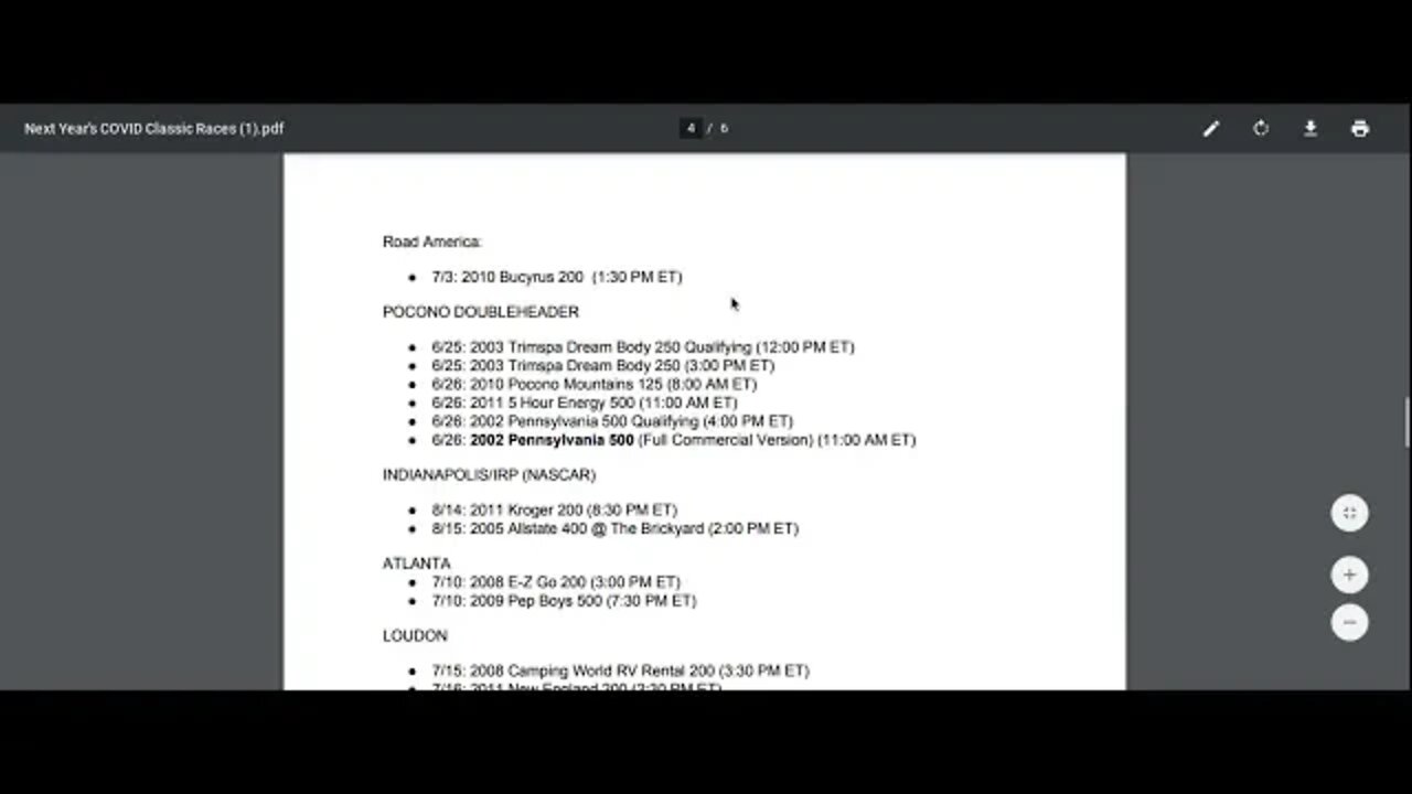 Next year's classic race announcement