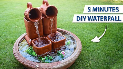 BUILD A STUNNING TERRACOTTA WATERFALL AT HOME