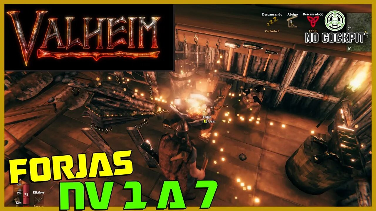 VALHEIM | COMO UPAR FORJA DO NIVEL 1 AO NIVEL 7