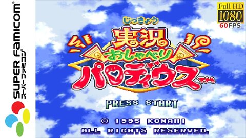 Jikkyou Oshaberi Parodius - Super Famicom (Full Game Walkthrough)