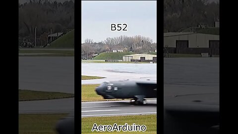 What That Massive Giant Stratofortress Takeoff #B52 #Aviation #Avgeeks #AeroArduino