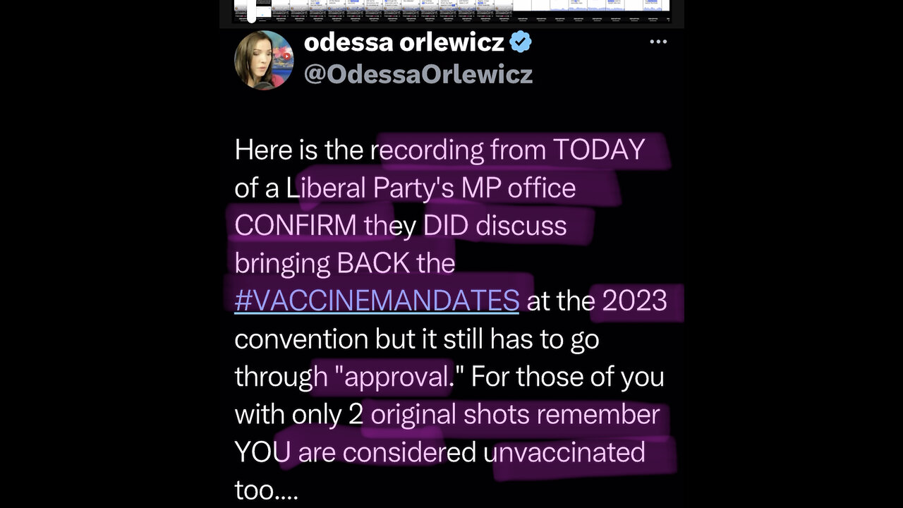 Liberal Party MP, discussing bringing back mandates in 2023?!