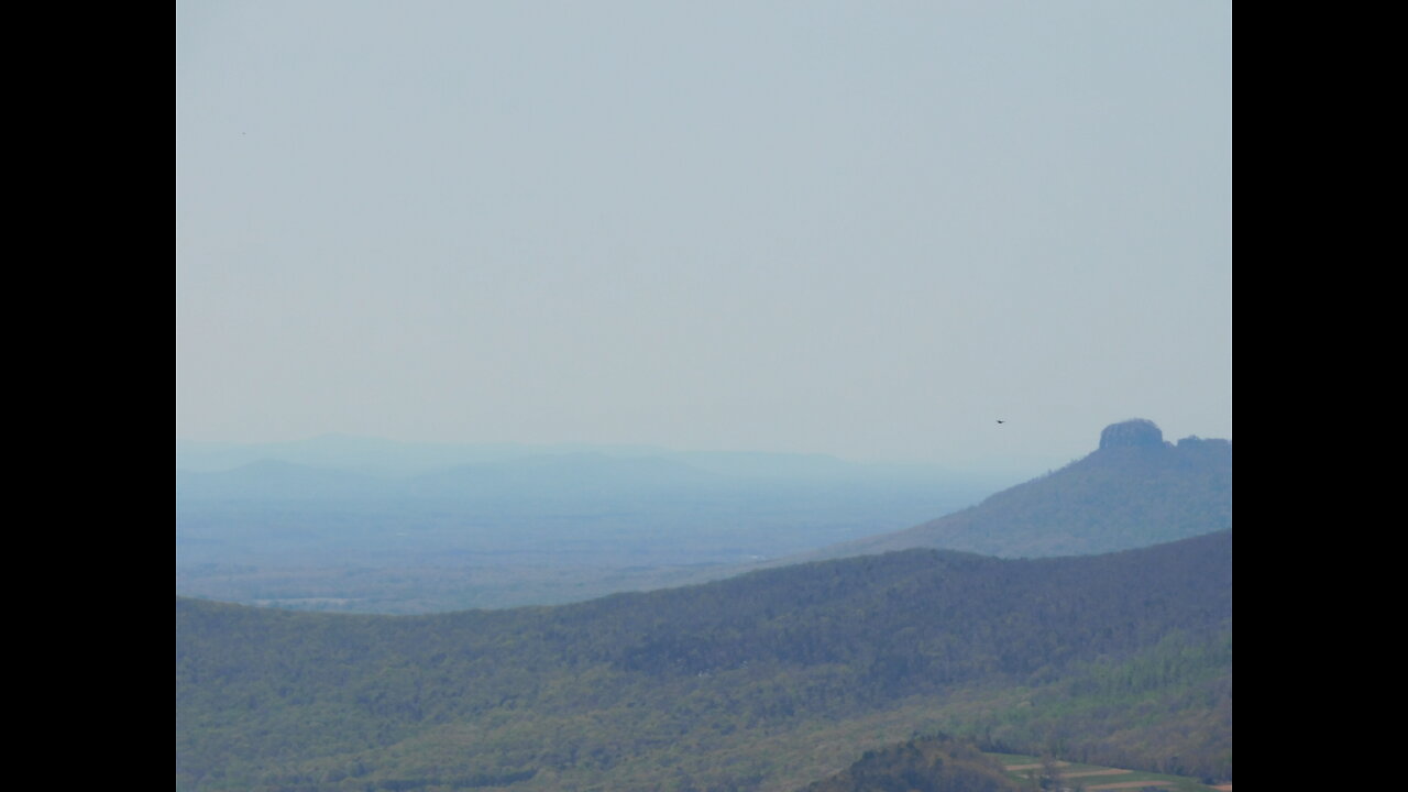 Hanging Rock State Park NC, Moores Knob Lookout point, mountains