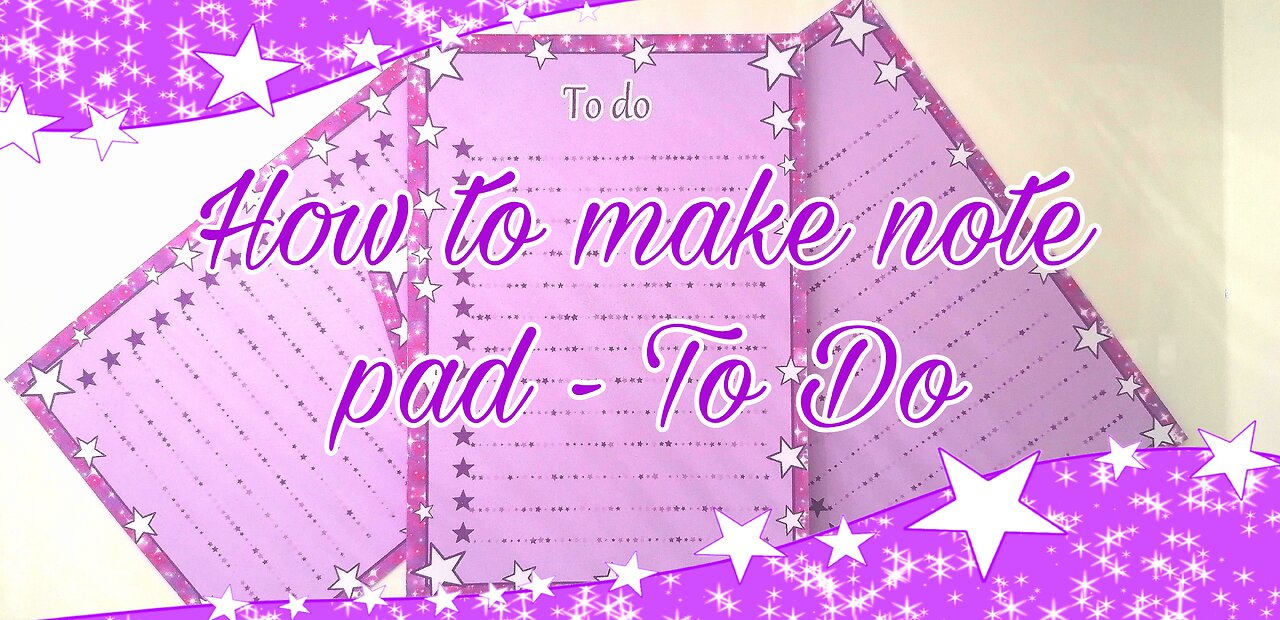 How to make note pad - To Do