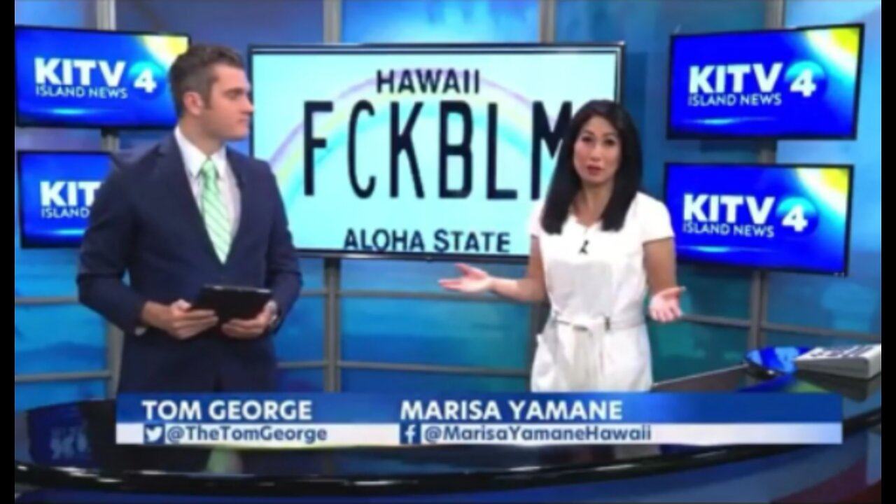 Watch Current MSM News Anchor Upset At License Plate