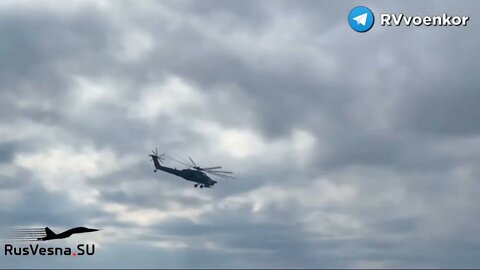 Russian Ka-52 Helicopter Destroys Ukrainian Armed Forces