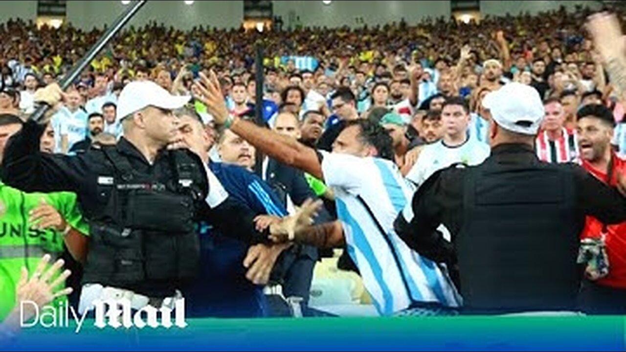 Brazil vs Argentina game police clash with fans in the qualifiers