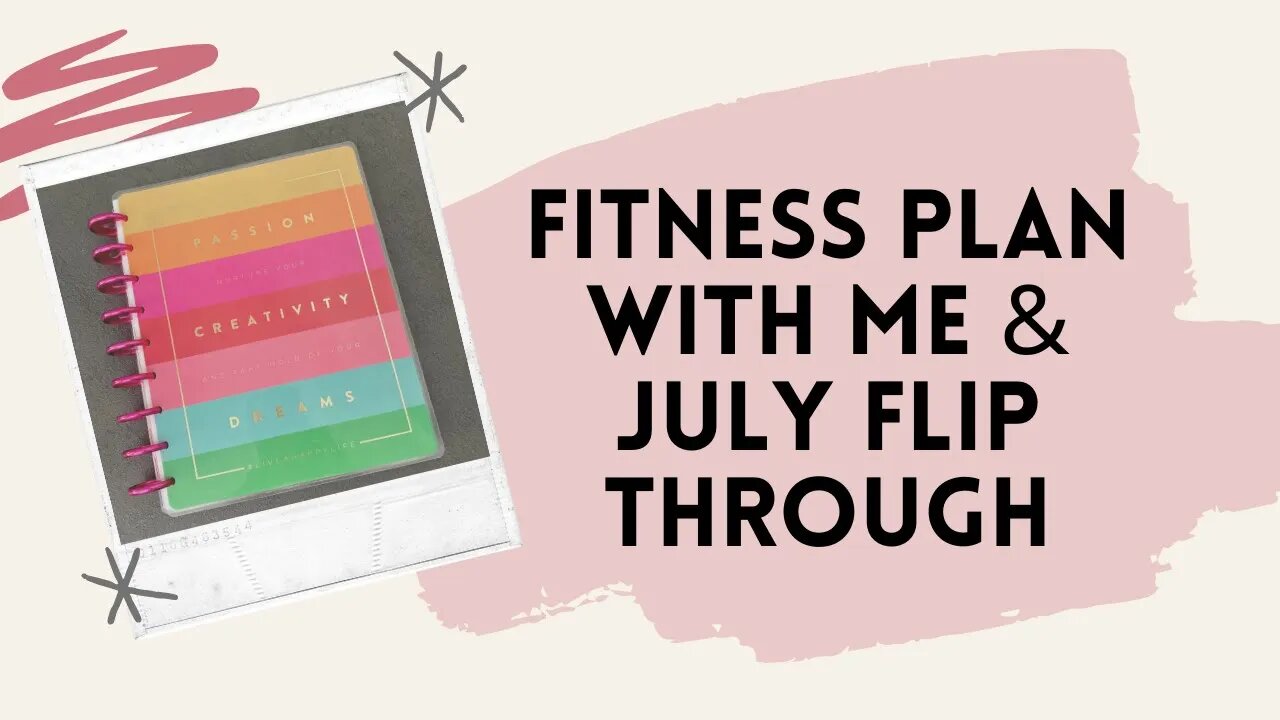 Fitness planner flip through & August set up