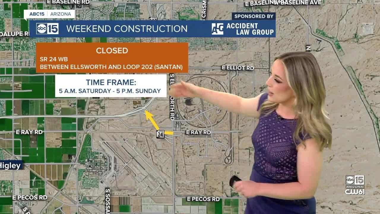 Weekend freeway construction planned