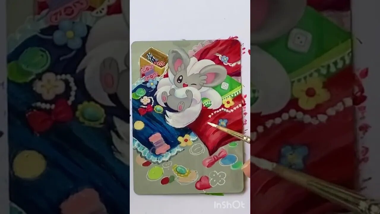 Pintando carta pokemon PT: 20