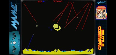 Atari Missile Command (Retroarch) Shortplay