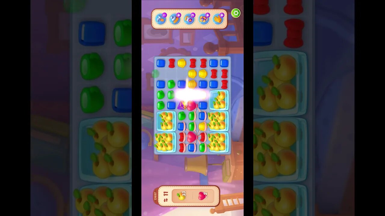 Shorts Playrix Homescapes Gameplay Walkthrough Level 13697-010