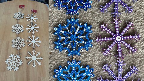 Dollar Tree DIY Wooden Snowflake Makeover